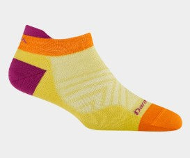 Darn Tough W's Run No Show Tab Ultra-Lightweight Running Socks 1043-N, Citrus, M