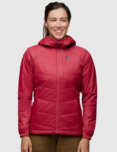 Black Diamond W SOLUTION 2.0 HOODY Color: 6030-Mineral Red, Size: XSM