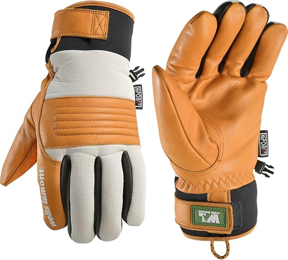 Wells Lamont Ripstop Whiskey Tan Unisex Hydrahyde Hybrid Grain Cowhide - Med