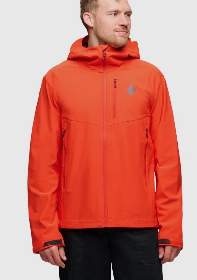 Black Diamond M DAWN PATROL SOFTSHELL Color: 8001-Octane, Size: SML