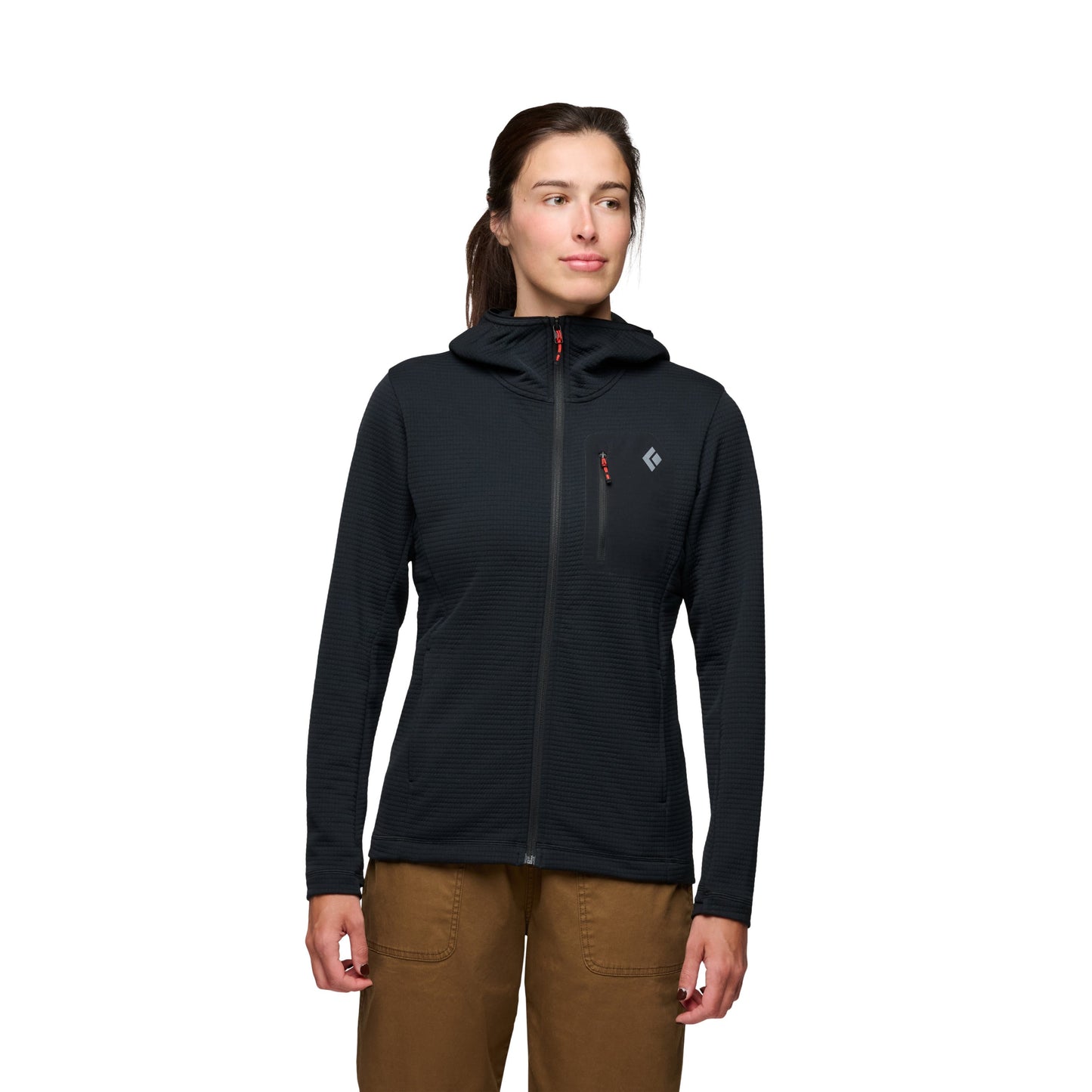 Black Diamond W DIVERGE FZ HOODY Color: 0002-Black, Size: SML