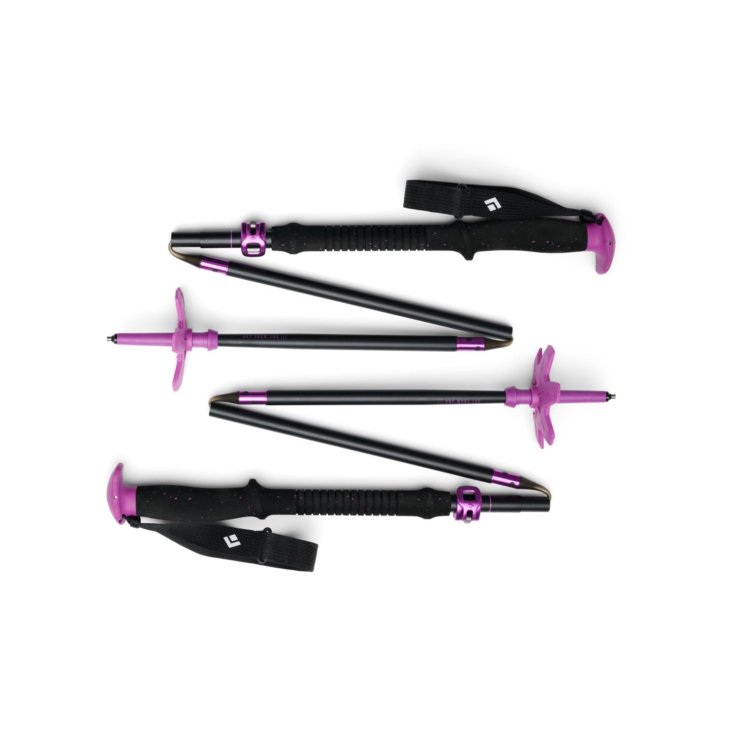 Black Diamond EXPEDITION SKI POLES 100-140cm Alpine Poles- Piton Purple