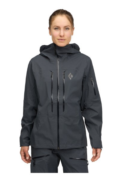 Black Diamond Women's Recon LT Stretch Shell- Carbon