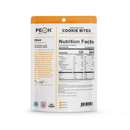 Peak Peanut Butter Chocolate Chip Cookie Bites Dried Dessert