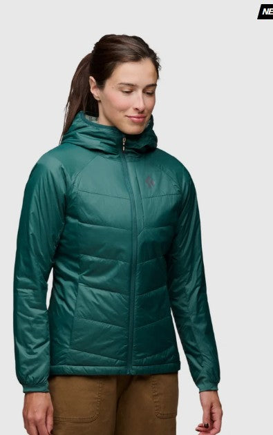 Black Diamond W SOLUTION 2.0 HOODY Color: 3062-Deep Woods, Size: LRG