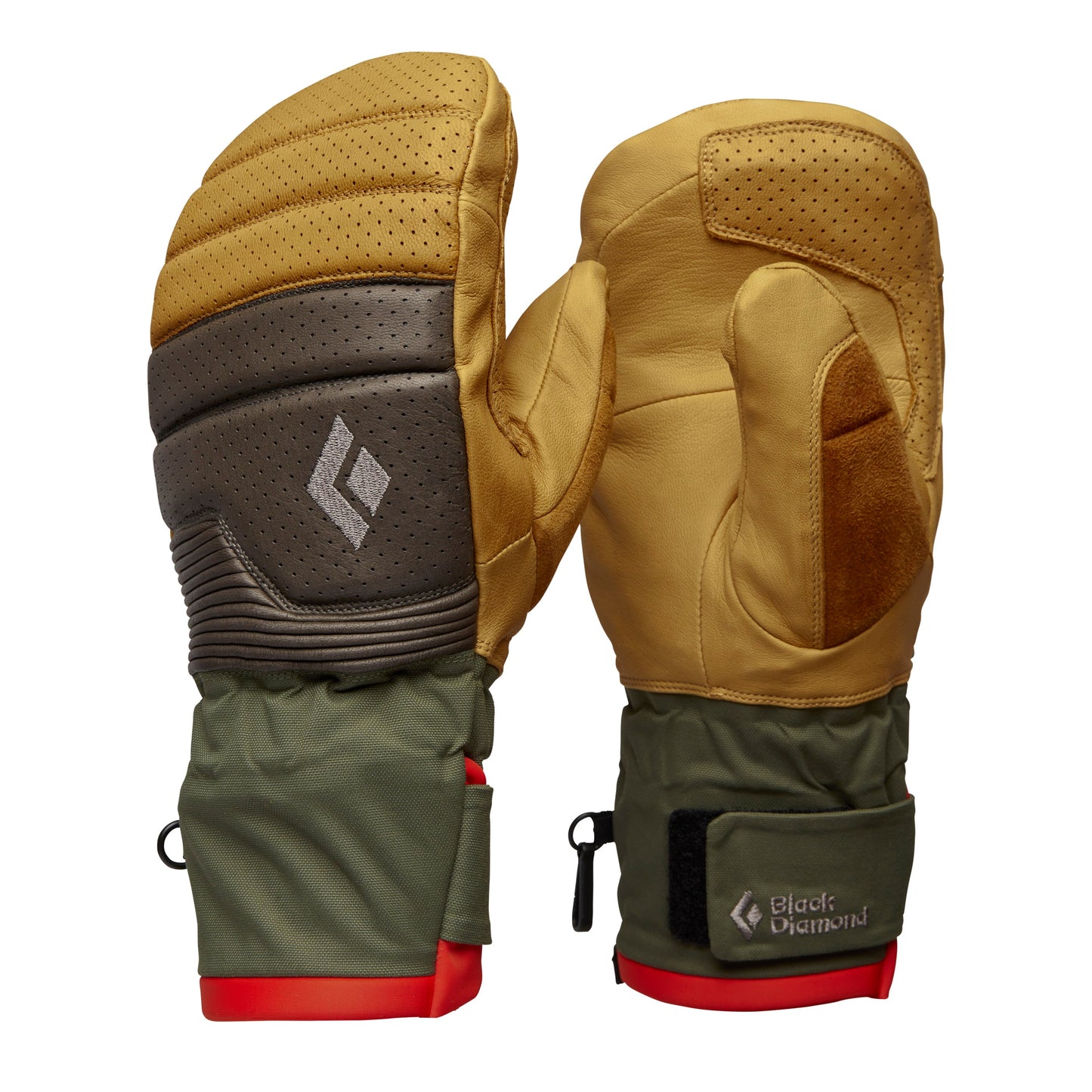 Black Diamond PROGRESSION MITTS Color: 9655-Beeswax-Walnut, Size: MED