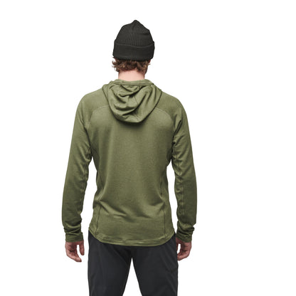 Black Diamond Men's Coefficient LT Hybrid Hoody- Tundra/Black- XL