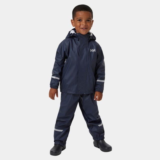 Helly Hansen K BERGEN 2.0 PU RAINSET 597 NAVY /110/5