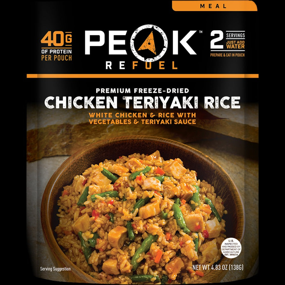Peak Refuel Chicken Teriyaki Rice Freeze Dried DINNER