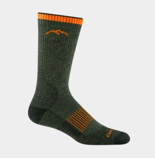 Darn Tough Men's Boot Midweight Cushion Hunting Socks- M FOREST Green