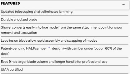 Black Diamond Evac 9 Shovel