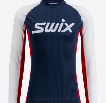 Swix RaceX Classic Long Sleeve Dark Navy/Bright White Mens