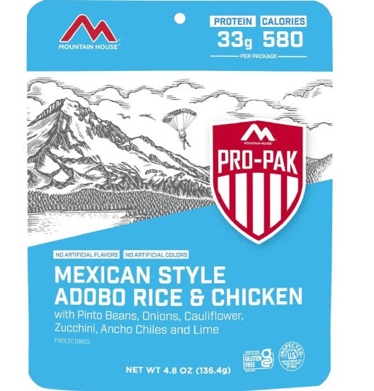 Mountain House Mexican Adobo Rice and Chicken Pro-Pak Dried Food