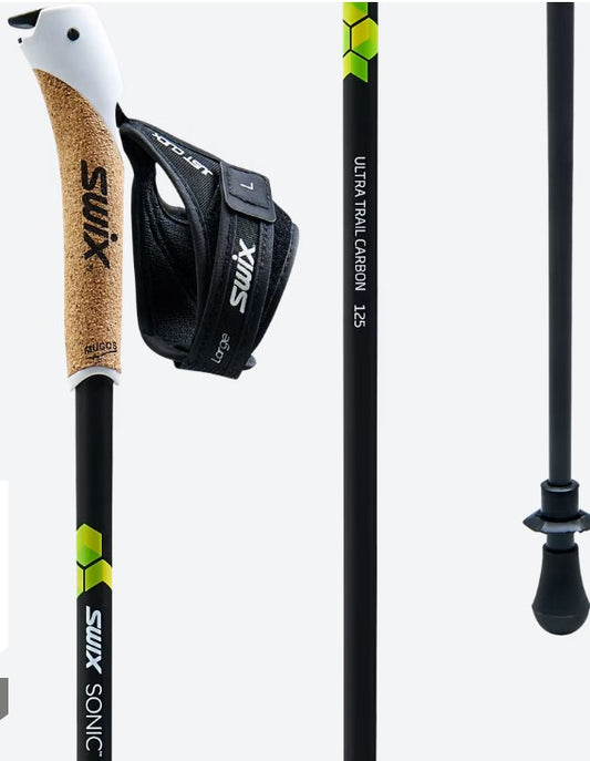 Swix Sonic Ultra traill, Carbon - 120cm Trekking Poles