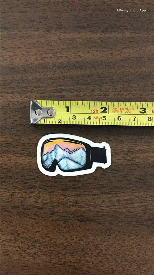 'Ski Goggles' Sticker - The Hoarding Marmot