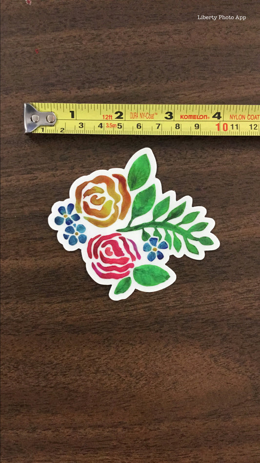 Clear Flower Sticker Sticker